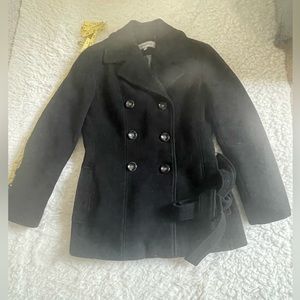 Calvin Klein black coat. US P4.